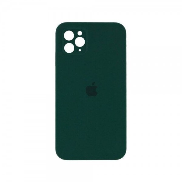 Чохол Silicone Case Full camera Square Edge iPhone 11 Pro Atrovirens