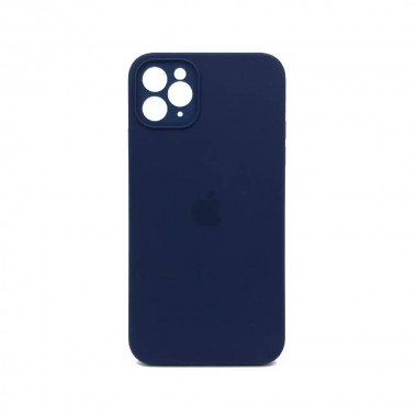 Чохол Silicone Case Full camera Square Edge iPhone 11 Pro Midnight blue