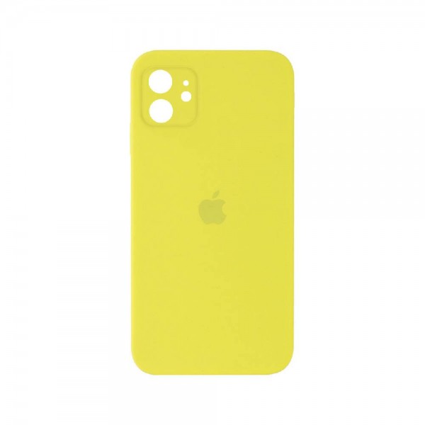 Чохол Silicone Case Full camera Square edge iPhone 11 Yellow