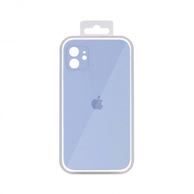 Чехол Silicone Case Full camera Square edge iPhone 11 Sea Blue