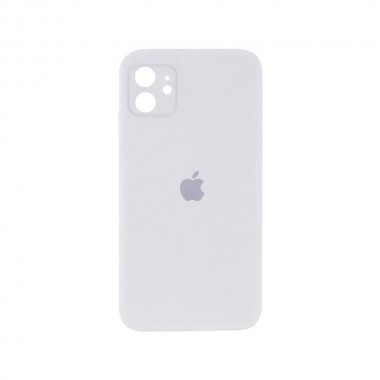 Чехол Silicone Case Full camera Square edge iPhone 11 White