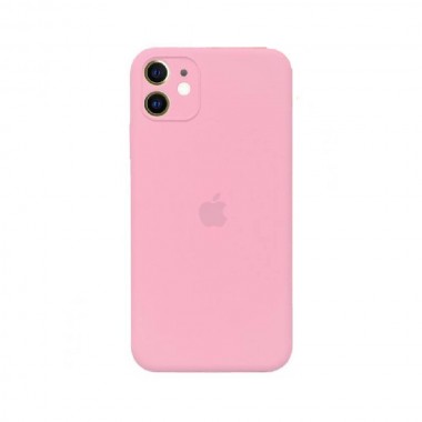 Чохол Silicone Case Full camera Square edge iPhone 11 Pink