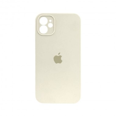 Чохол Silicone Case Full camera Square edge iPhone 11 Antique White