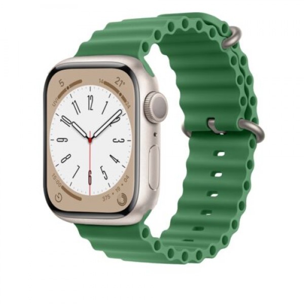 Ocean Band for Apple Watch 42/44/45/49 mm Army Green