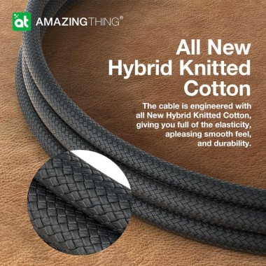 AmazingThing Thunder Pro USB-C to USB-C 140W (1.8m) Black