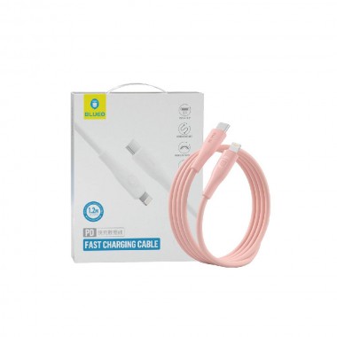 Кабель Blueo TPE·PD Fast Charging USB-C to Lightning Cable Pink