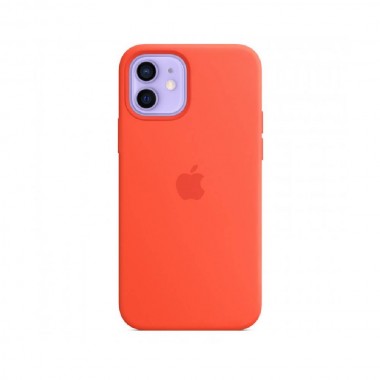 Чохол Apple Silicone case для iPhone 12 Mini Electric Orange