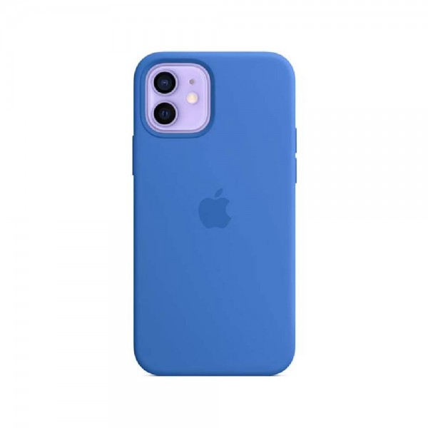Чехол Apple Silicone case for iPhone 12 Mini Capri Blue