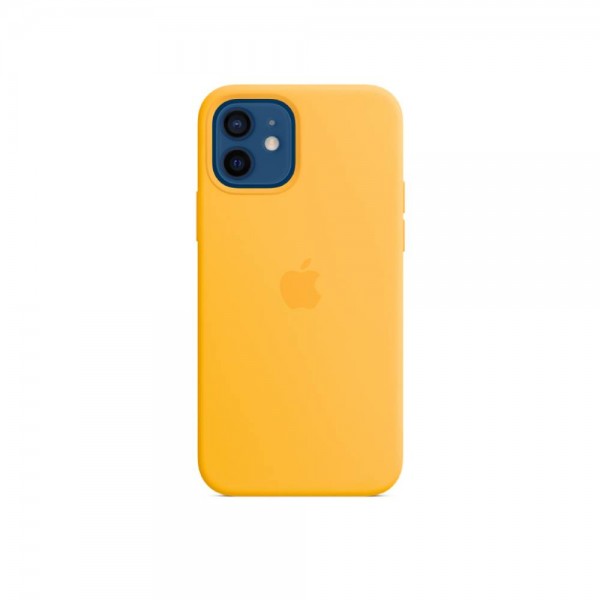 Чехол Apple Silicone Case for iPhone 12/12 Pro with MagSafe Sunflower