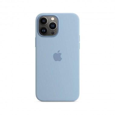 Чохол Apple Silicone Case для iPhone 13 Pro Max with MagSafe Blue Fog