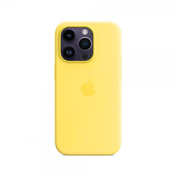 Чохол Apple Silicone Case для iPhone 14 Pro with MagSafe Canary Yellow