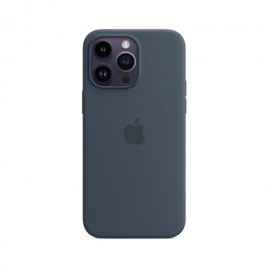 Чохол Apple Silicone Case для iPhone 14 Pro with MagSafe Storm Blue