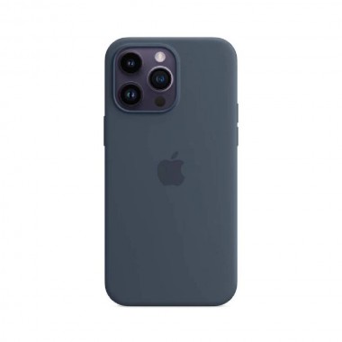 Чохол Apple Silicone Case для iPhone 14 Pro Max with MagSafe Storm Blue