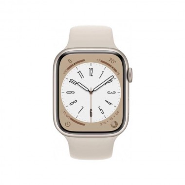 Б/У Apple Watch Series 8 GPS 41mm Starlight Aluminum Case w. Starlight Sport Band (MNP63)