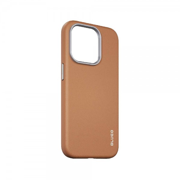 Чехол Blueo Leather Case for iPhone 14 Pro with MagSafe Brown