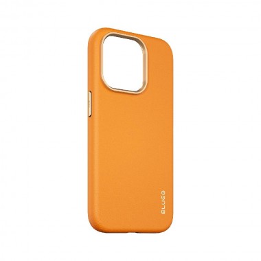 Чохол Blueo Leather Case для iPhone 14 Pro with MagSafe Orange