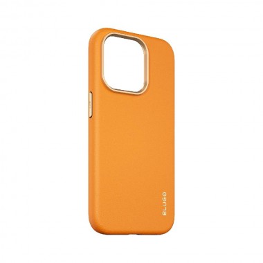 Чехол Blueo Leather Case for iPhone 14 Pro with MagSafe Orange