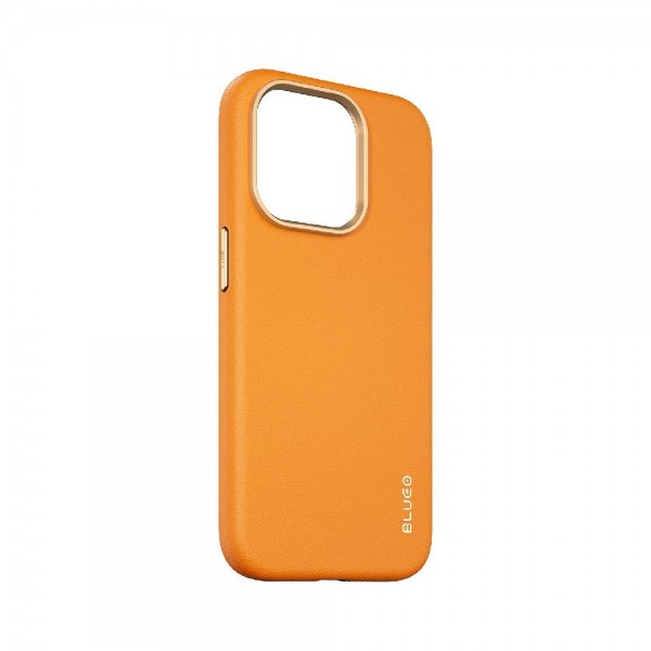 Чехол Blueo Leather Case for iPhone 14 Pro with MagSafe Orange