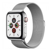 Б/У Apple Watch Series 5 GPS + LTE 44mm Stainless Steel Case with White Milanese Loop